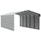 Arrow Storage Products Galvanized Steel Carport, W/ 2-Sided Enclosure, Compact Car Metal Carport Kit, 12'x24'x7', Eggshell CPH122407ECL2 - alternate 1